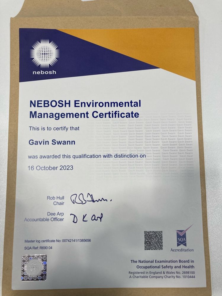 buy NEBOSH Certificate in Environmental Management​